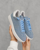 کتونی جیر زنانه رنگ آبی ملایم مناسب ست روزمره - Mehranshoes